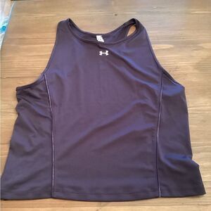 UNDER ARMOUR WOMENS LARGE SG TANK TOP RACERBACK PURPLE FITTED  1377106